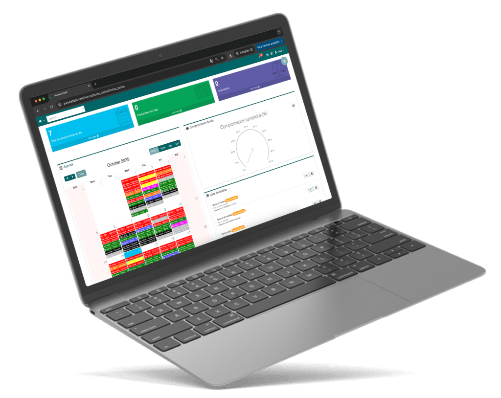 Digital calendar and task dashboard representing how AuroraIntell helps law firms manage deadlines efficiently