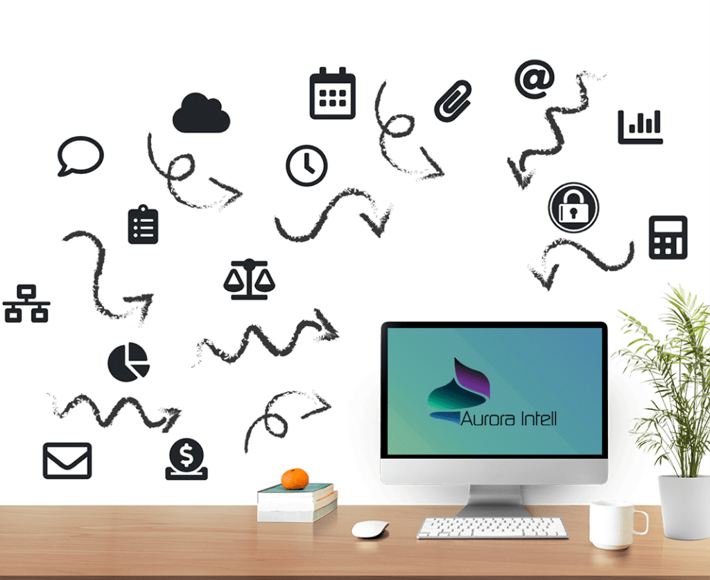 AuroraIntell legal management software dashboard showing contract workflows, compliance alerts, and team collaboration features for law firms and corporate legal departments